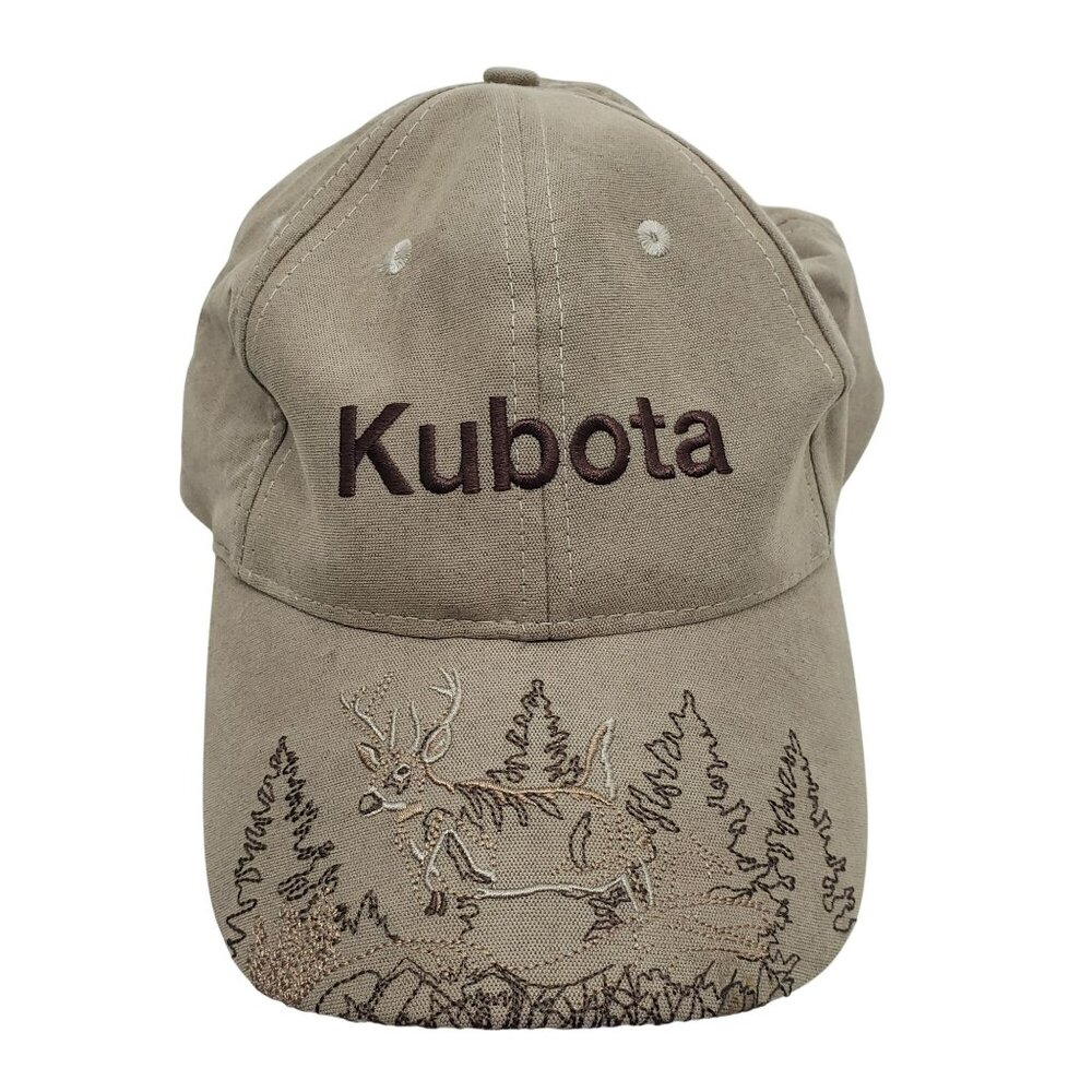 Kubota Brown Embroidered Hat Deer Forest Tree Japanese K Products Hunting